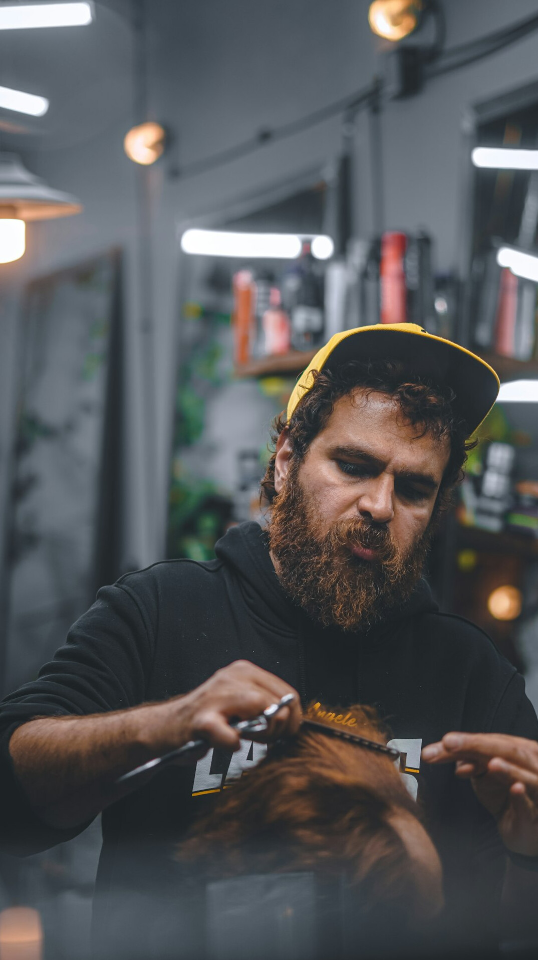 Portrait of a bearded man editor