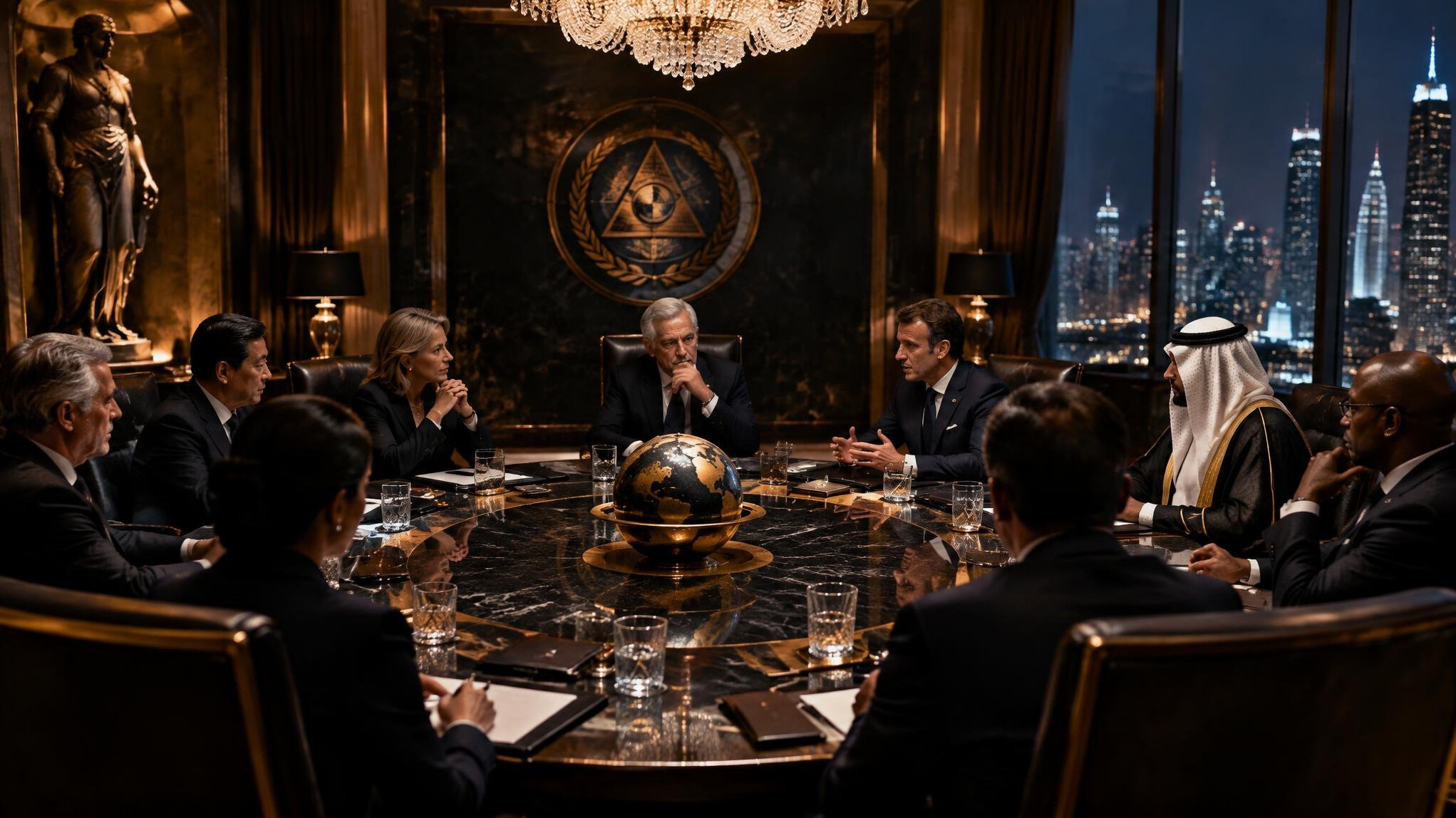 elite meeting in luxury room